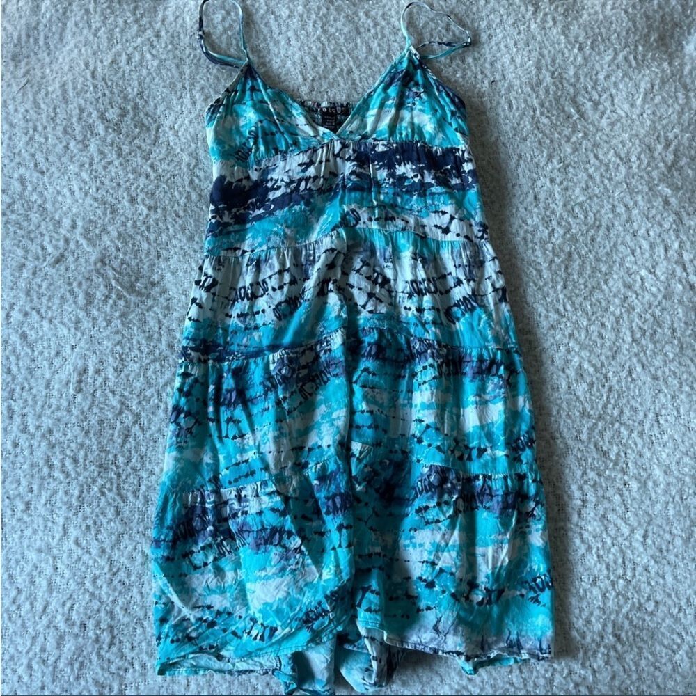 Volcom small blue tie dye dress‎